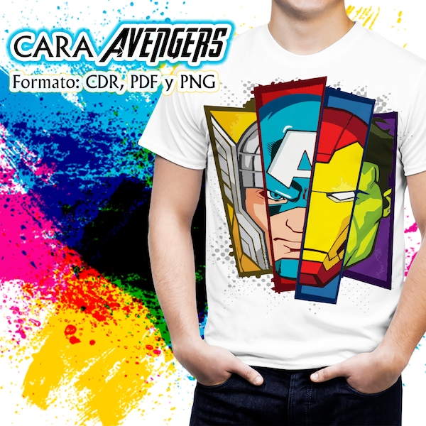 PNG COMICS SUPERHEROES pdf, cdr, shirt  imagen  sublimation  template sublimation  templates avengers vengadores marvel images