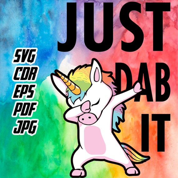 Download Unicorn Dab Cdr Eps Pdf Jpg Editable Image Unicorn Etsy