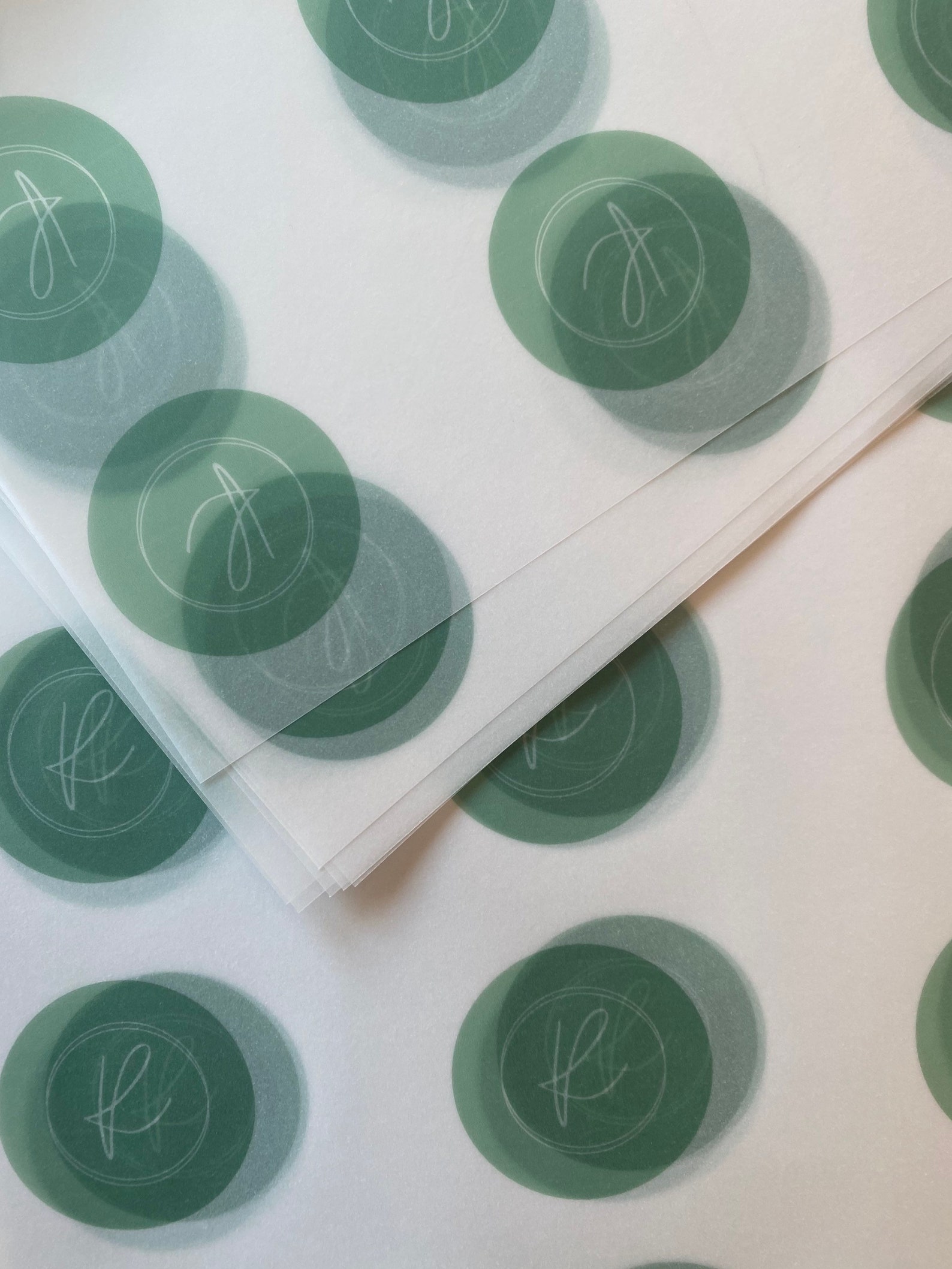 Personalised logo vellum paper 50 sheets food grade Etsy