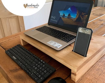 Handmade Wooden Laptop Stand - Laptop Riser