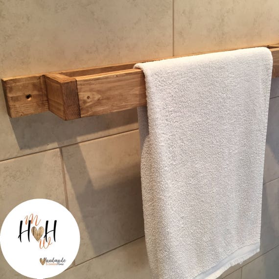Bespoke Handmade Wooden Towel Rail Etsy