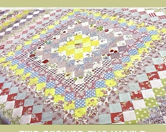 - PDF download Quilt pattern Trip Around the Caribbean x 88 in size 68 in