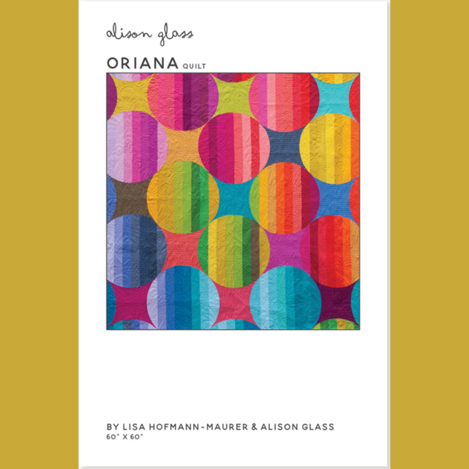 Oriana Quilt Pattern by Lisa HofmannMaurer and Alison Glass Etsy