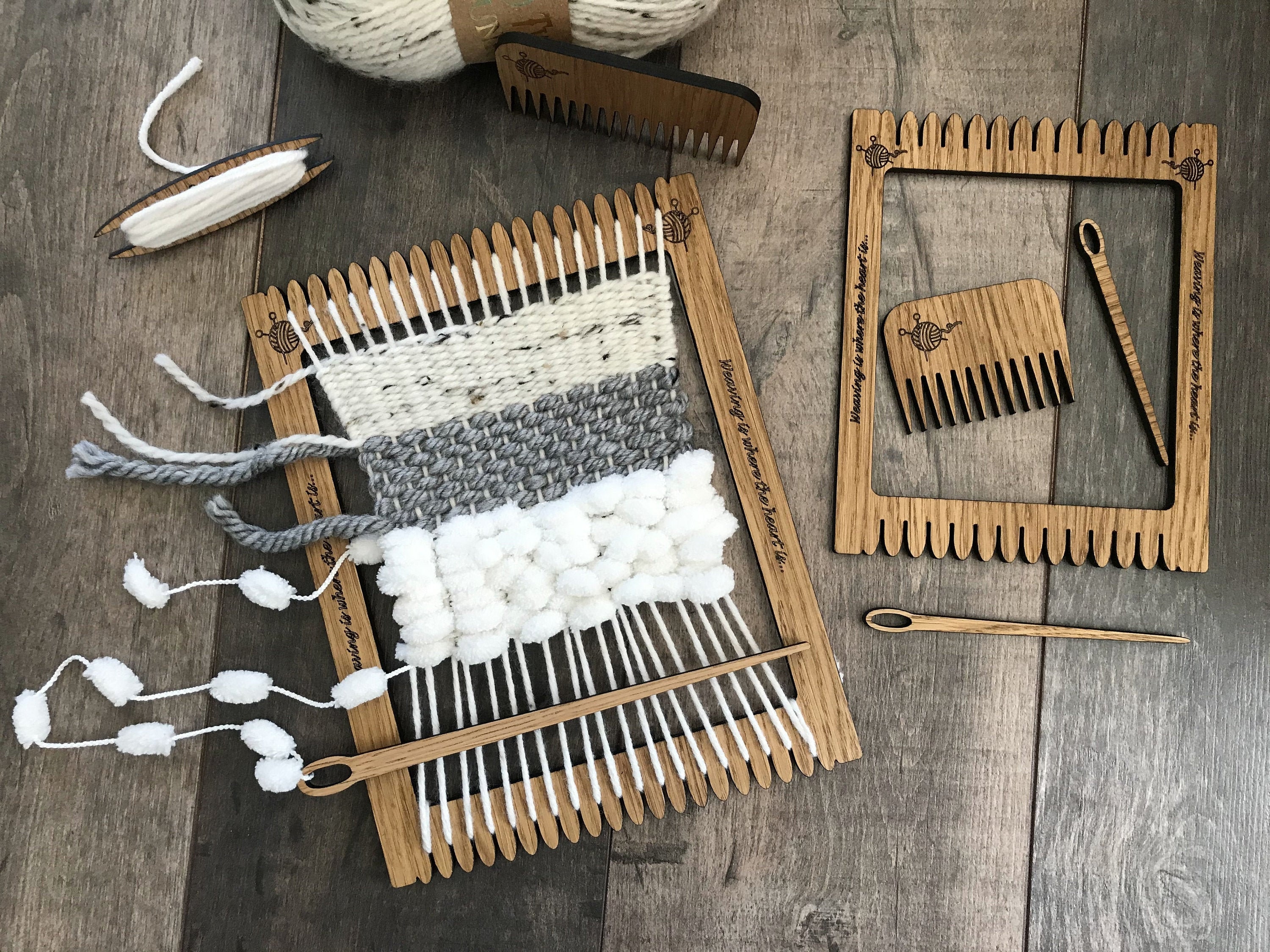 Weaving Loom Kit With 2 Looms PLUS Many Accessories Weaving Etsy UK