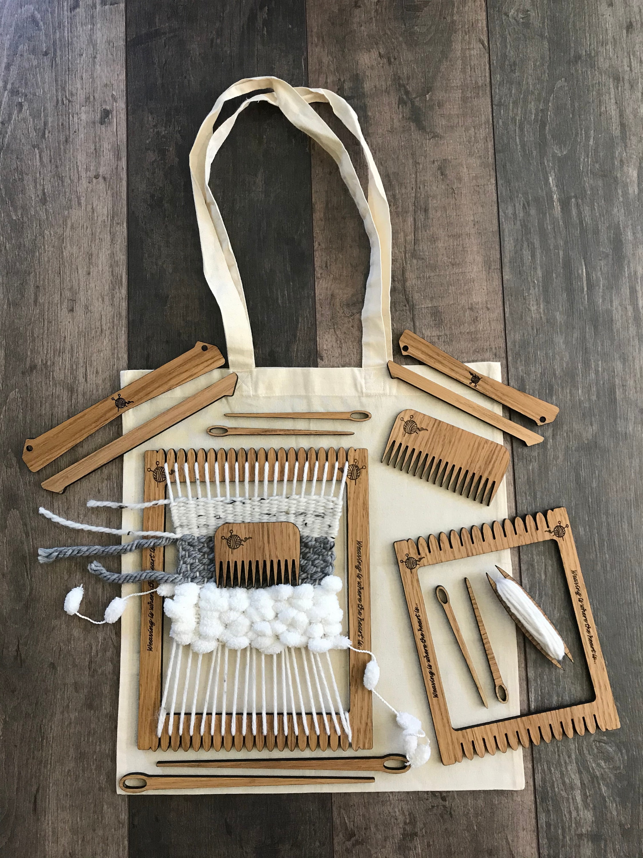 Weaving Loom Kit With 2 Looms PLUS Many Accessories Weaving Etsy UK