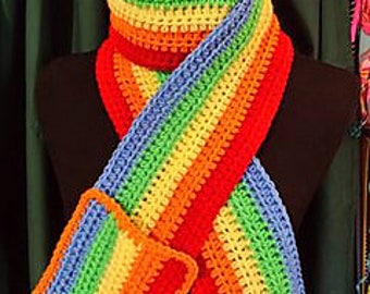 Raindbow Scarf with Pockets