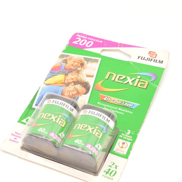 Set of 2 Fujifilm Nexia APS films 40 exposures 200 iso per 11/2003