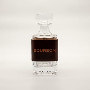 Leather Decanter - &quot;Bourbon&quot;