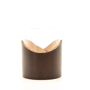 Leather Rocks Glass - Plain