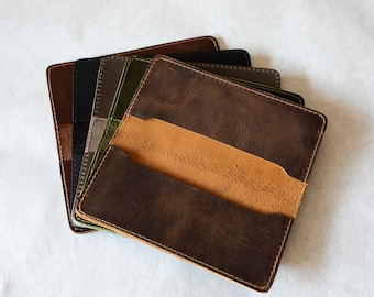 Leather Check Book Cover