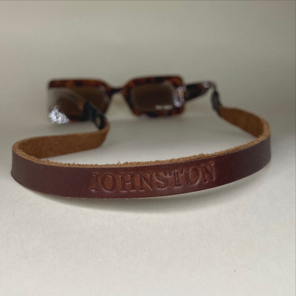 Custom Leather Sunglass Strap