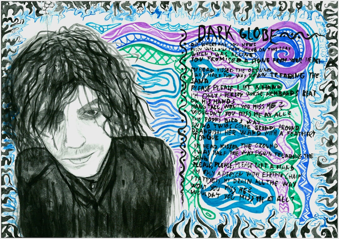 Syd Barrett Original Watercolor and Ink Painting - Etsy