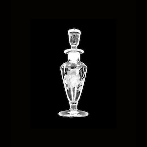 Antike Etui-Parfümflasche aus Glas im Art Deco-Stil, 1920er 1930er Jahre