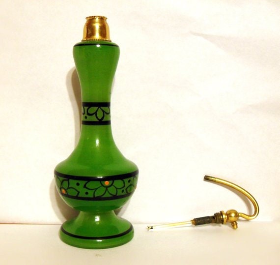 Antique Perfume Atomizer 1920s Art Deco Czech Tal… - image 7