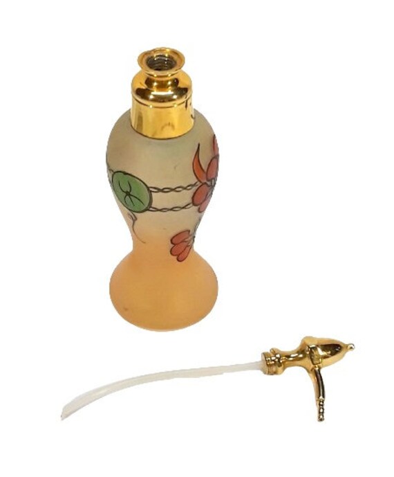 Antique 1920s Art Deco Perfume Atomizer Hand Pain… - image 9