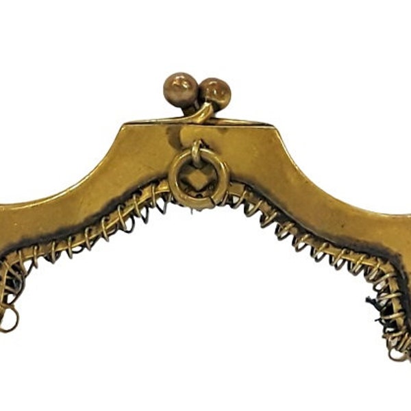 Antike Geldbörse Rahmen Messing viktorianischen kleine Geldbörse Größe für Mesh oder Perlen Taschen