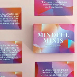 Mindful Minis card deck | Simple Prompts for mindfulness and slowing down