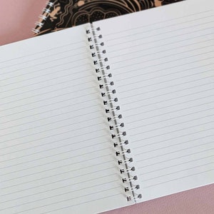 PROMETHEAN Blank Lined Journal Illustrated Pattern Wire Bound Notebook image 3