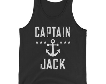 Personalized Boat Captain Shirt Boating Gift Customized Captain TShirt Personalized Mens Gift for Fathers Day Jack