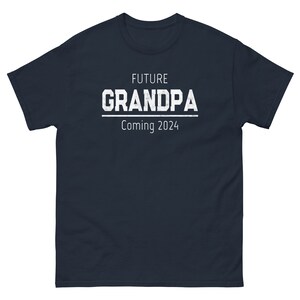 Future Grandpa Coming 2024 T-Shirt / First Time Grandfather Gift / Christmas Present