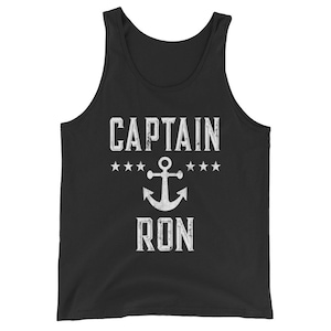 Personalized Boat Captain Shirt Boating Gift Customized Captain TShirt Personalized Mens Gift for Fathers Day Ron