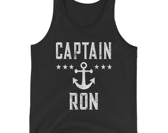 Maglietta personalizzata da capitano di barca, regalo per la nautica, maglietta personalizzata da capitano, regalo personalizzato da uomo per la festa del papà Ron