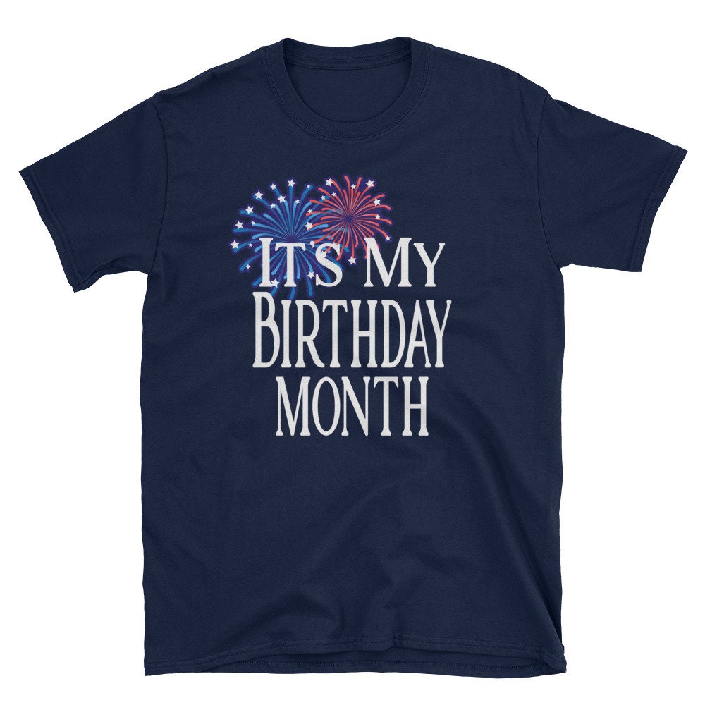 July Birthday Shirt /July Birthday / Fireworks / Patriotic Etsy