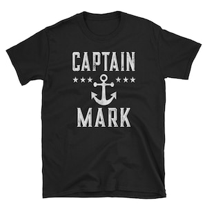 Vintage Captain Mark Shirt / Lake Tee / Boating TShirt / Anchor Shirt / Pontoon Boat TShirt / Gift For Dad / Gift For Grandpa