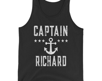 Personalized Boat Captain Shirt Boating Gift Customized Captain TShirt Personalized Mens Gift for Fathers Day Richard