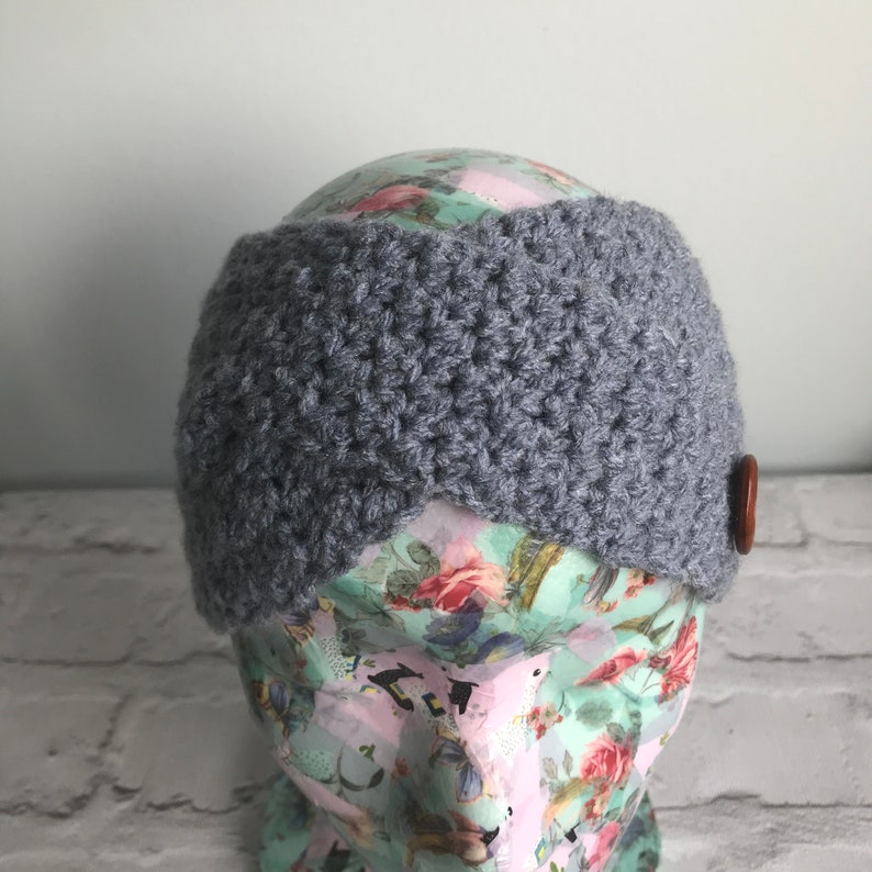 Warm Earmuff Ladies Turban Earmuff Winter Headwear Twisted Crochet Headband Gift for Her Twisted Turban Earwarmer Turban Headwrap
