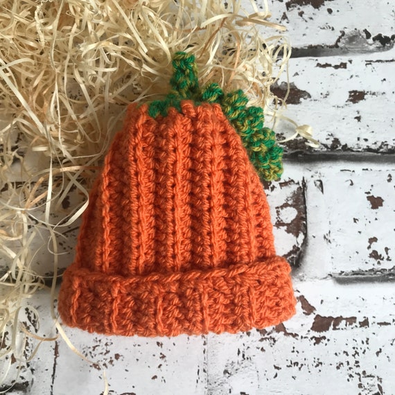 orange newborn hat
