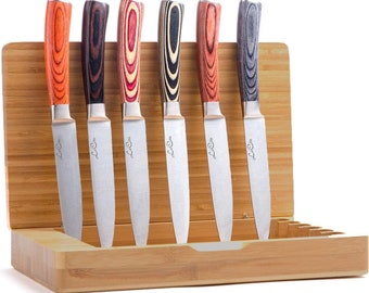 La Cote Six Piece Dessert Spoon Set – Pakka Wood Handles, 18/10 Stainless Steel, Gift Box, Cheese & Dessert Tools - View #6