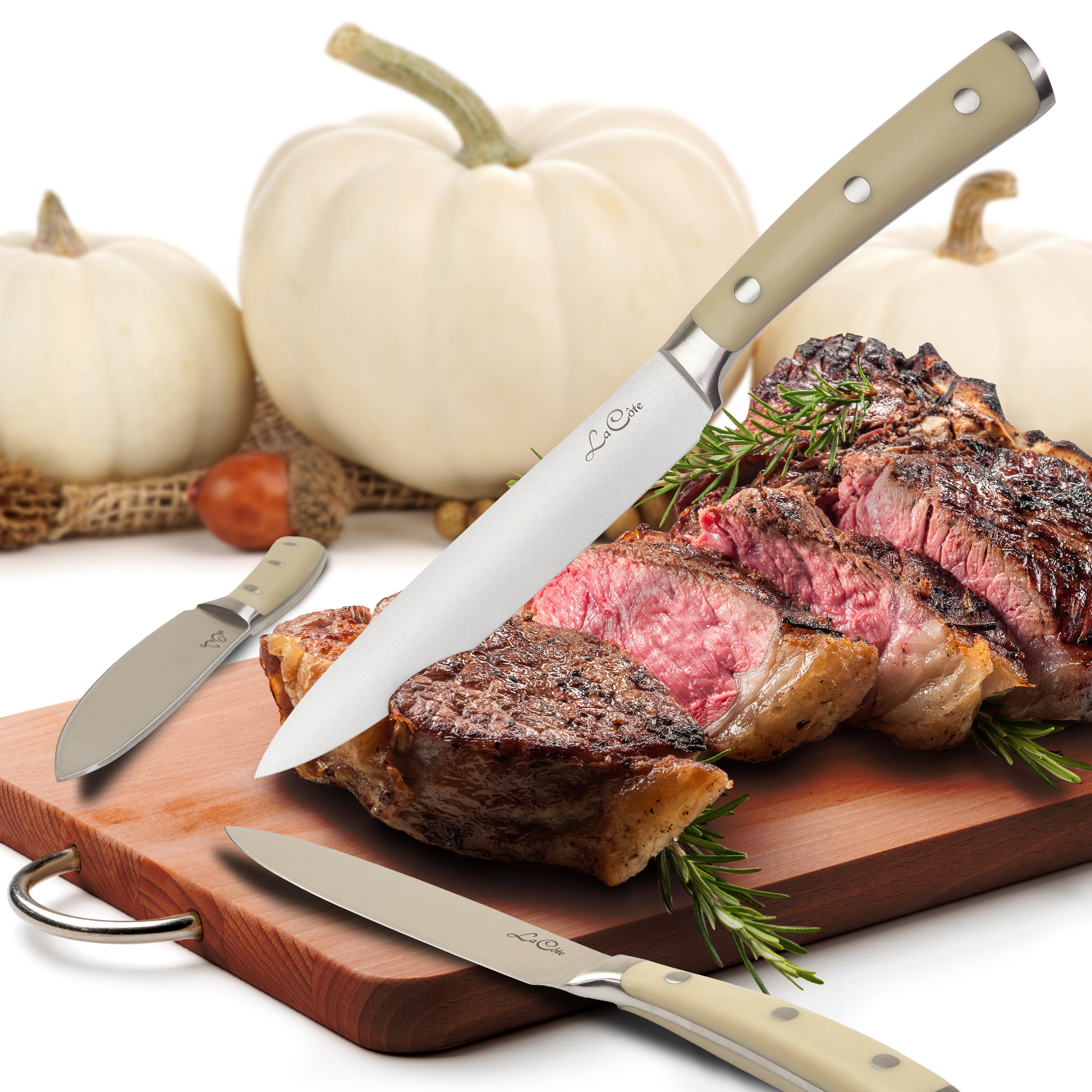 La Cote 6 Piece Ivory Steak Knives Set Japanese Stainless Etsy