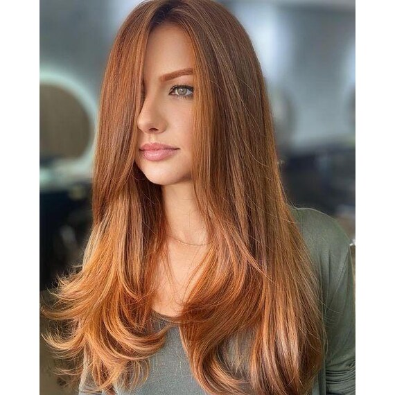 Auburn Copper Ginger Blonde Luxury Virgin Human Hair Lace Front