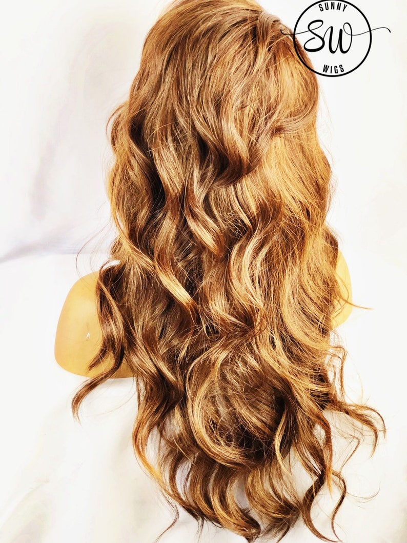 Auburn Brown Hair W Strawberry Golden Blonde Highlights Etsy