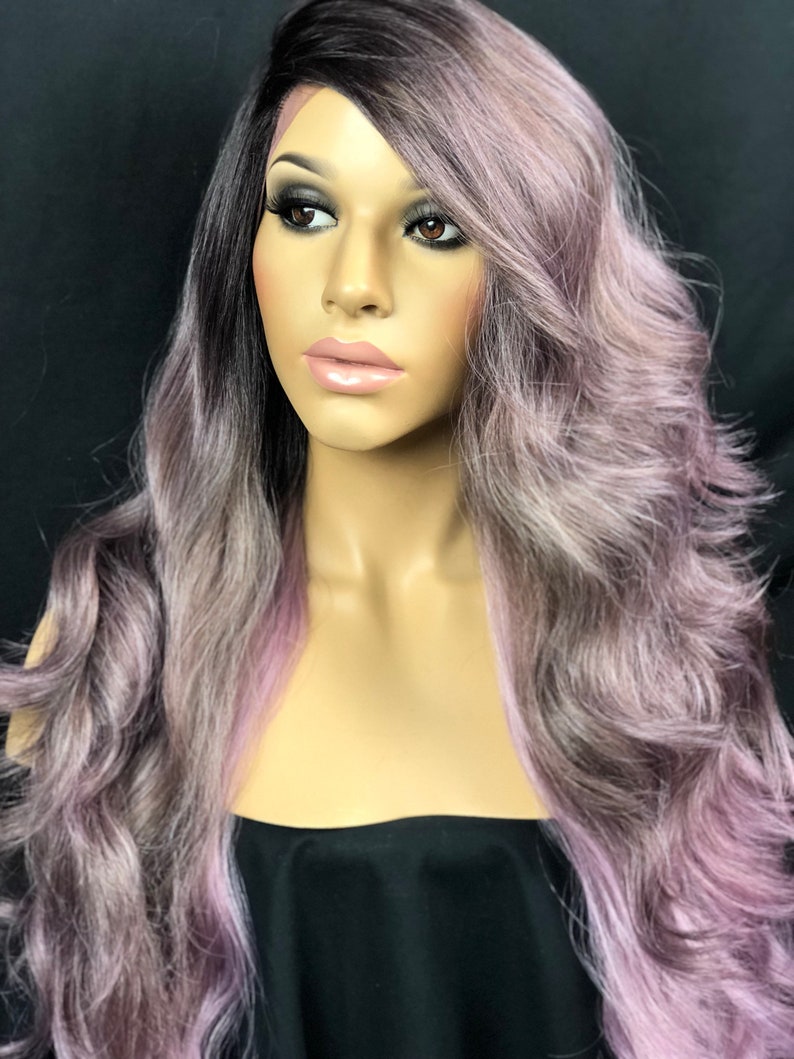Purple Pastel Hair Purple Brown Ombre Purple Violet Bright Etsy