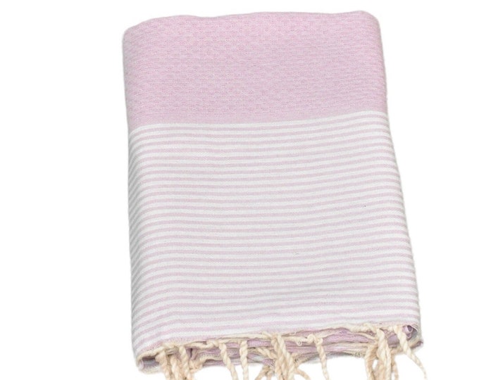 SofraTextiles Handmade Classic Tunisian Bath Towel, High Quality Beach Towel, Organic Cotton Tunisian Waffle Blanket