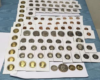 LOT 50 GEM PROOF US COINS $9.00 FACE+1c through $+DCAM+STATE+SILVER+1950s#/%33