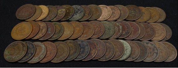 2 RARE OLD UNSEARCHED GEM//BU LINCOLN HALF WHEAT CENT PENNY ROLLS