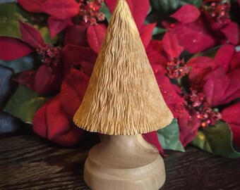 Wood turned Christmas tree from Pear tree wood