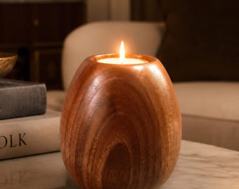 Solid Walnut Tealight Holder