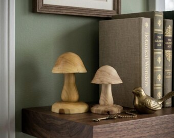 Two Mushrooms - one Hickory, one Mulberry