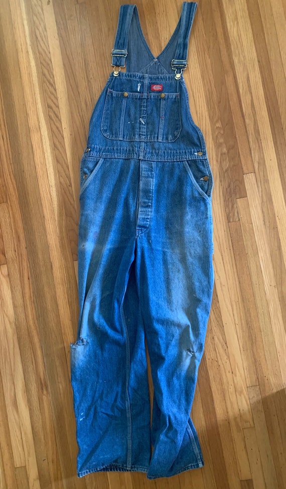 Vintage Dickies Denim Overalls Distressed