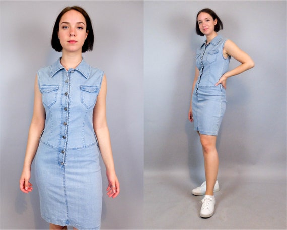 sexy denim shirt dress
