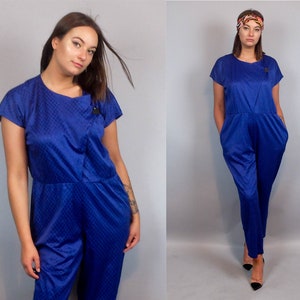 80s Vintage Women Overalls, Avant Garde Evening Jumpsuit Minimalist Clothing, Overall Playsuit All In One