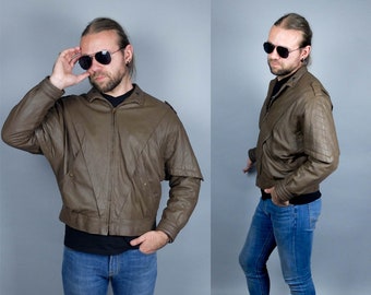 Vtg 90s A.P.C Leather Jacket - Etsy