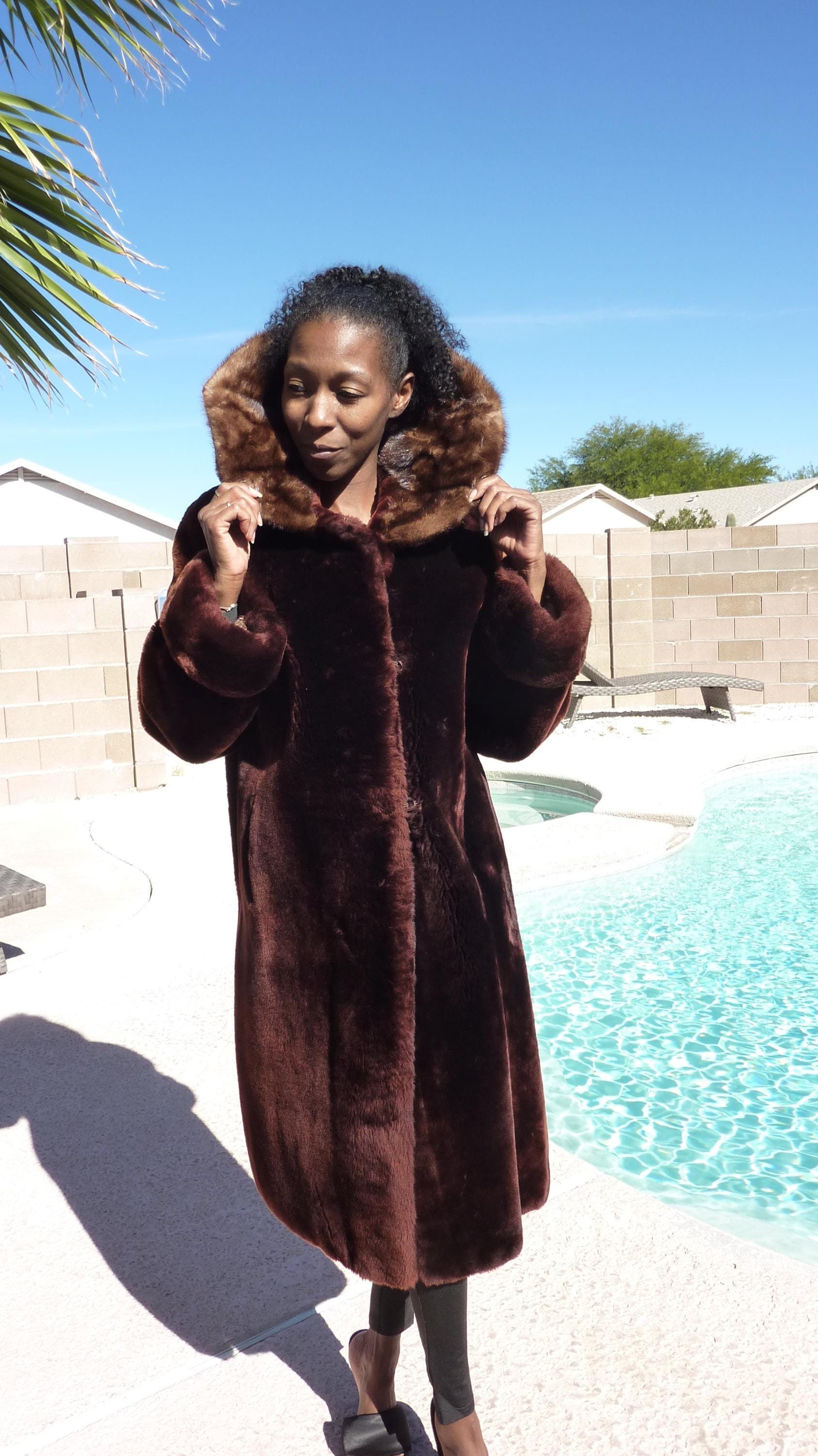 Genuine Mouton Coat - Etsy