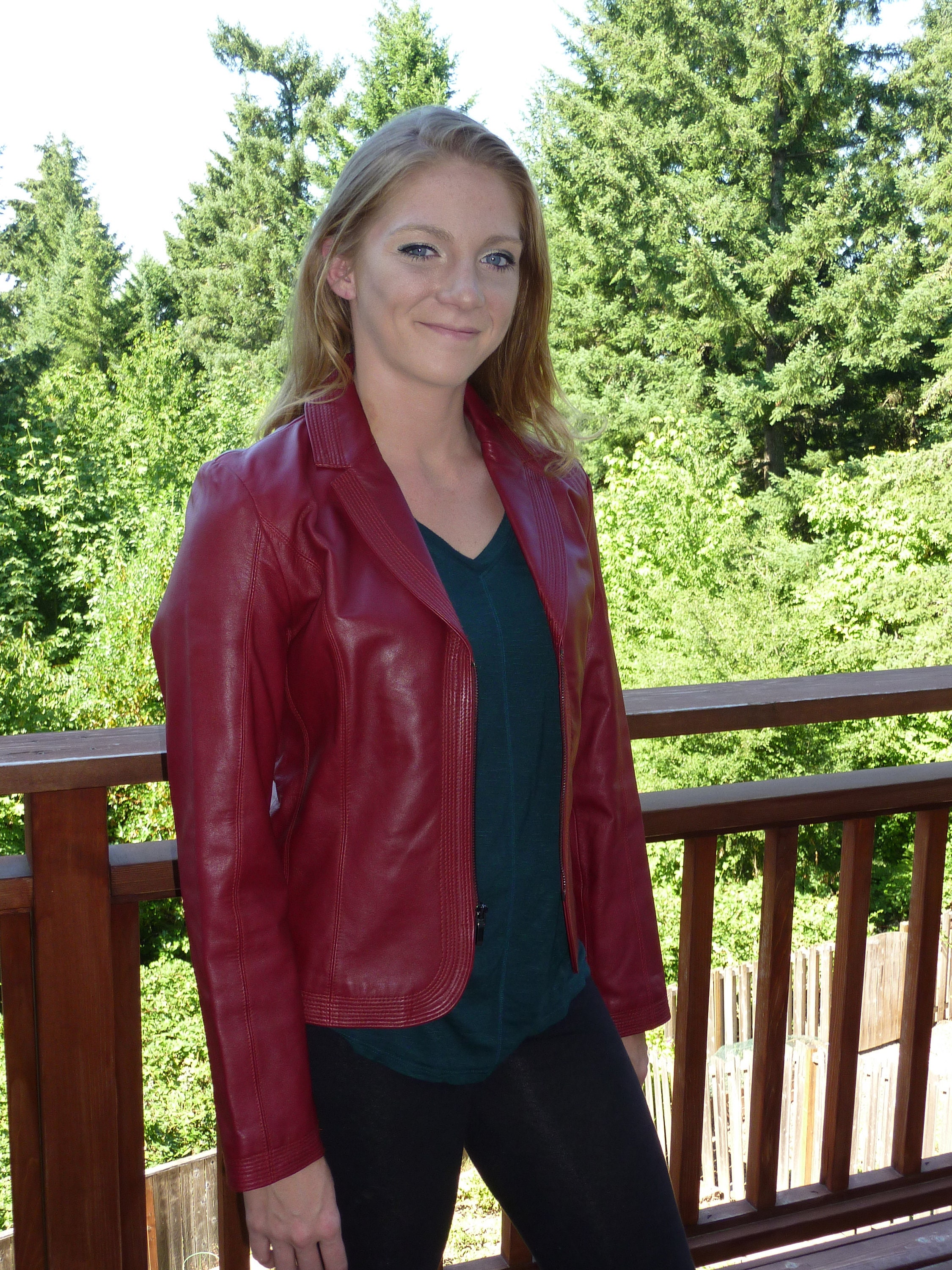 Nine west red jacket Clearance