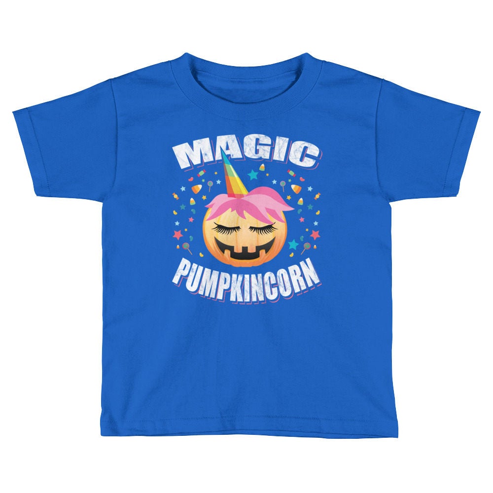 Discover KIDS Magic Pumpkin Unicorn Shirt Pumpkincorn Halloween T-Shirt