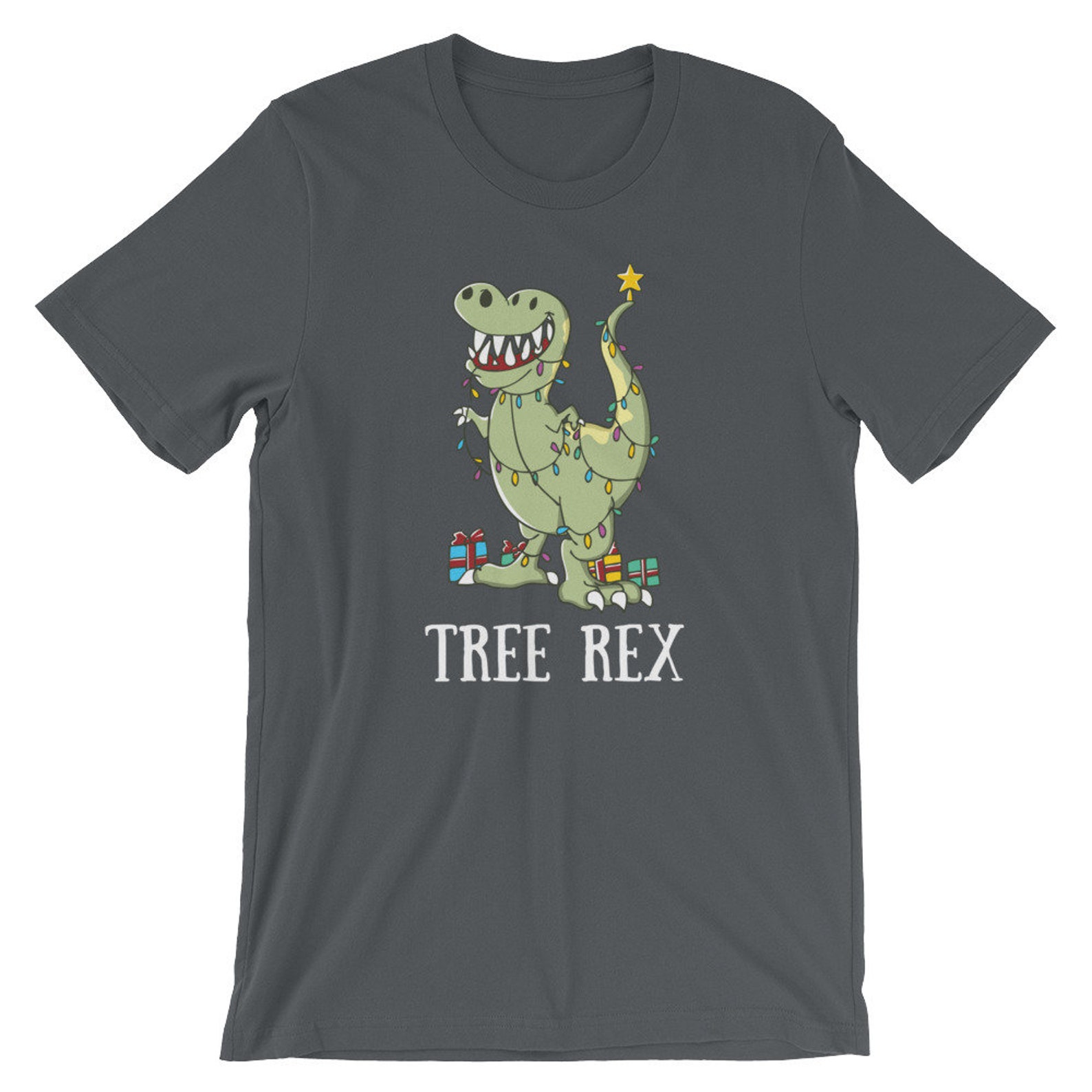 shirt de Noël dinosaure Tree-Rex | T-shirt dinosaure drôle